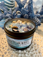 Load image into Gallery viewer, Blue Ocean Waves Candle Tin
