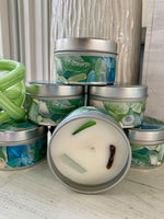 Load image into Gallery viewer, Pastel Sea Glass Discovery Candle Tin
