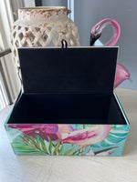 Load image into Gallery viewer, Flamingo Paradise Jewelry Box
