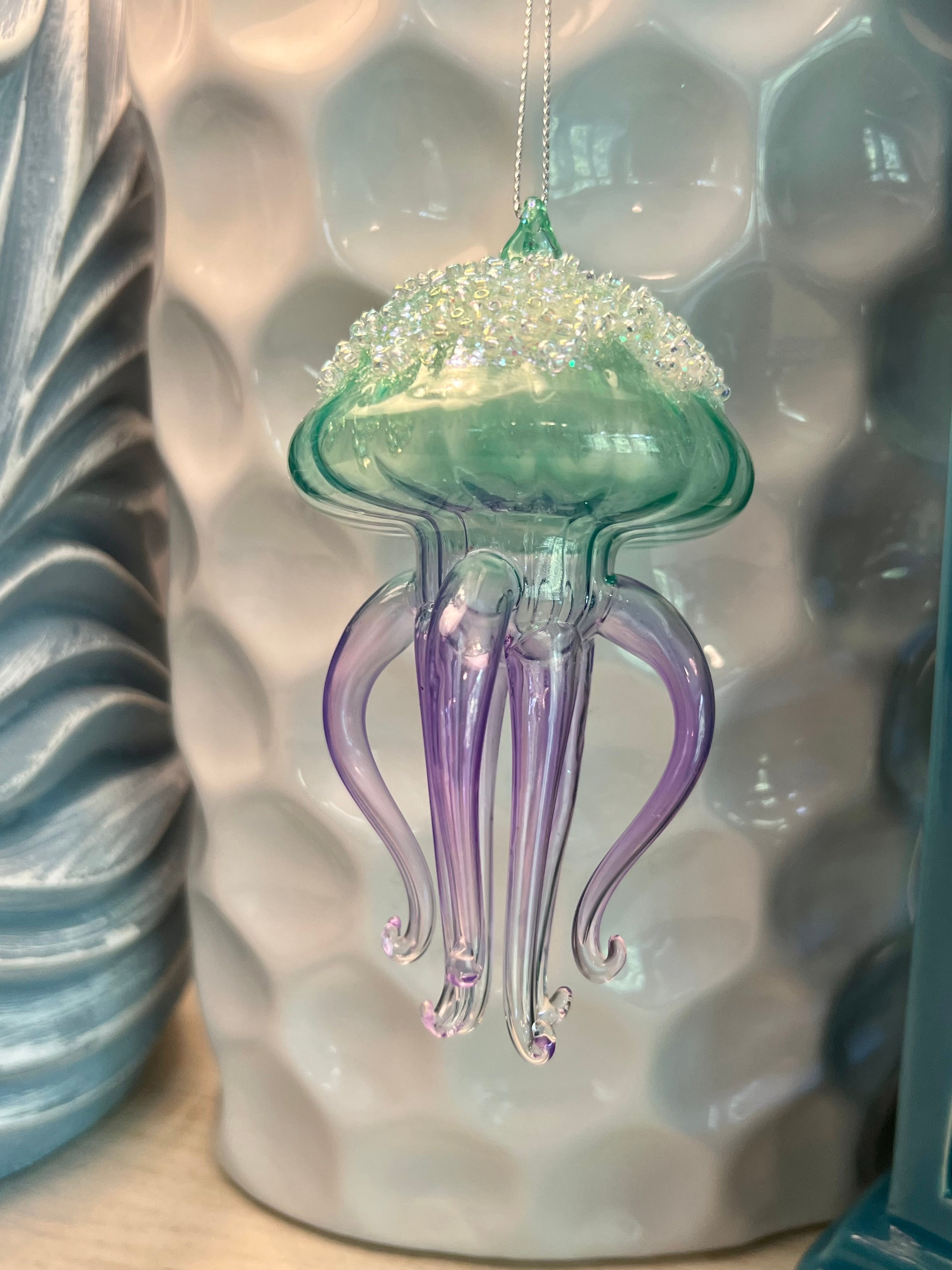 Glitter Jellyfish Ornament