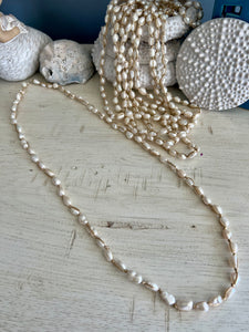 Beachy Pearl Strand Necklace