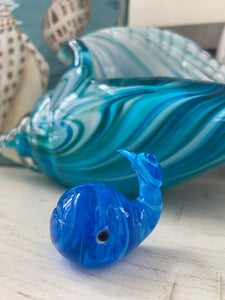Mini Glass Whale Figurine