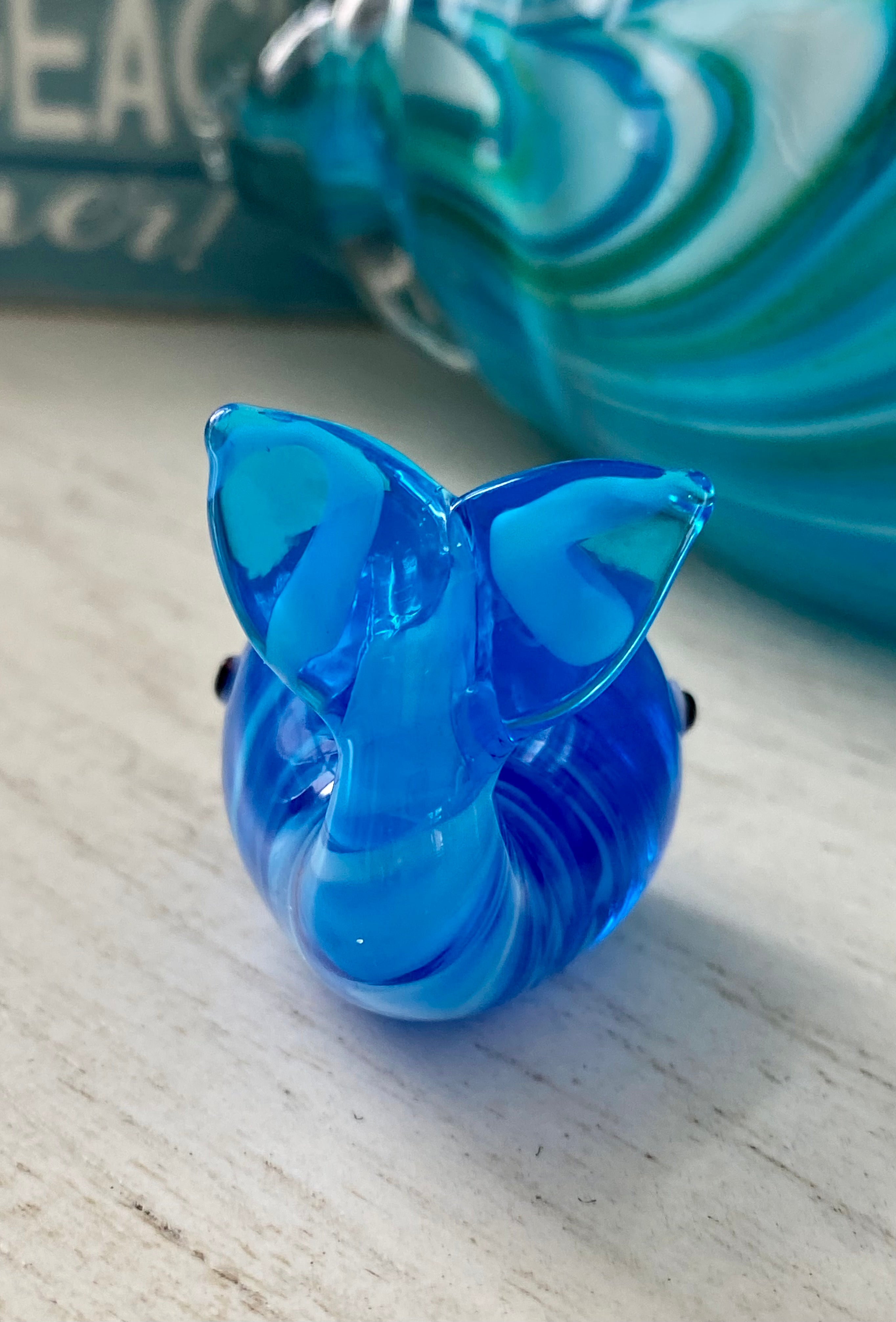 Mini Glass Whale Figurine