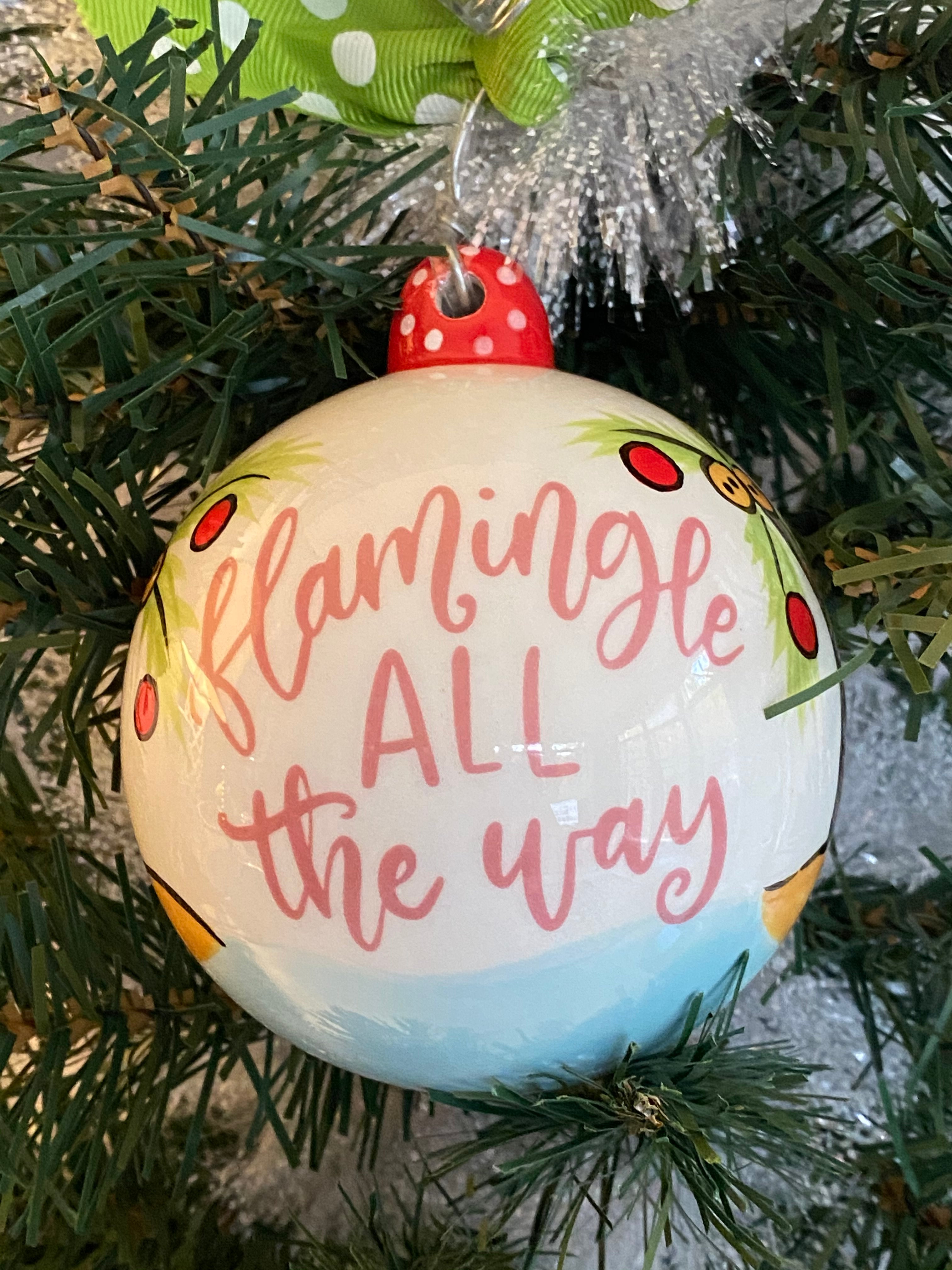 Flamingle All the Way Ornament