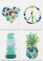 Load image into Gallery viewer, Sea Glass Note Cards
