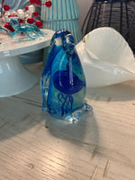 Load image into Gallery viewer, Blue Penguin Glass Art Collectible
