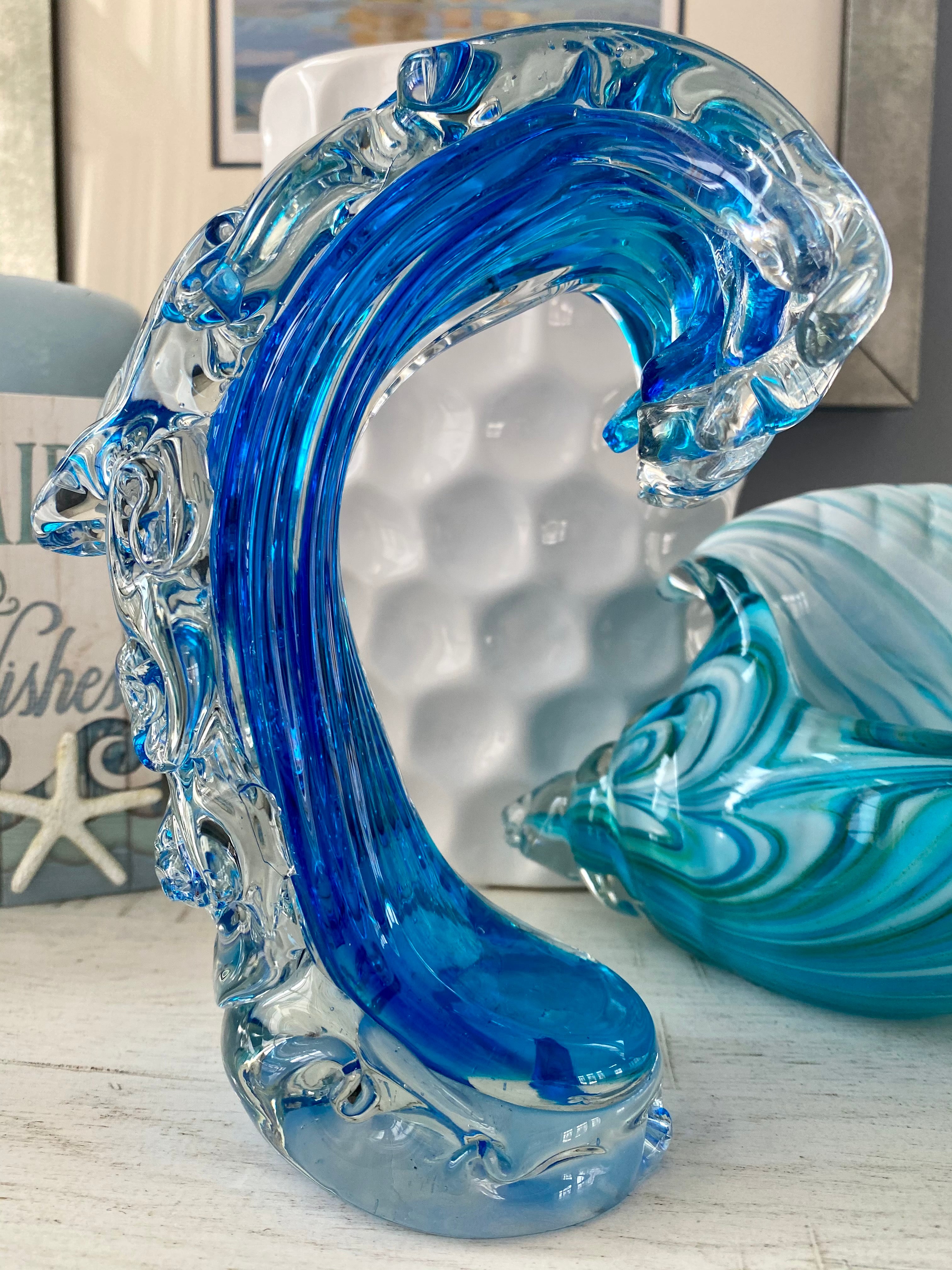 Rip Curl Wave Glass Art Collectible