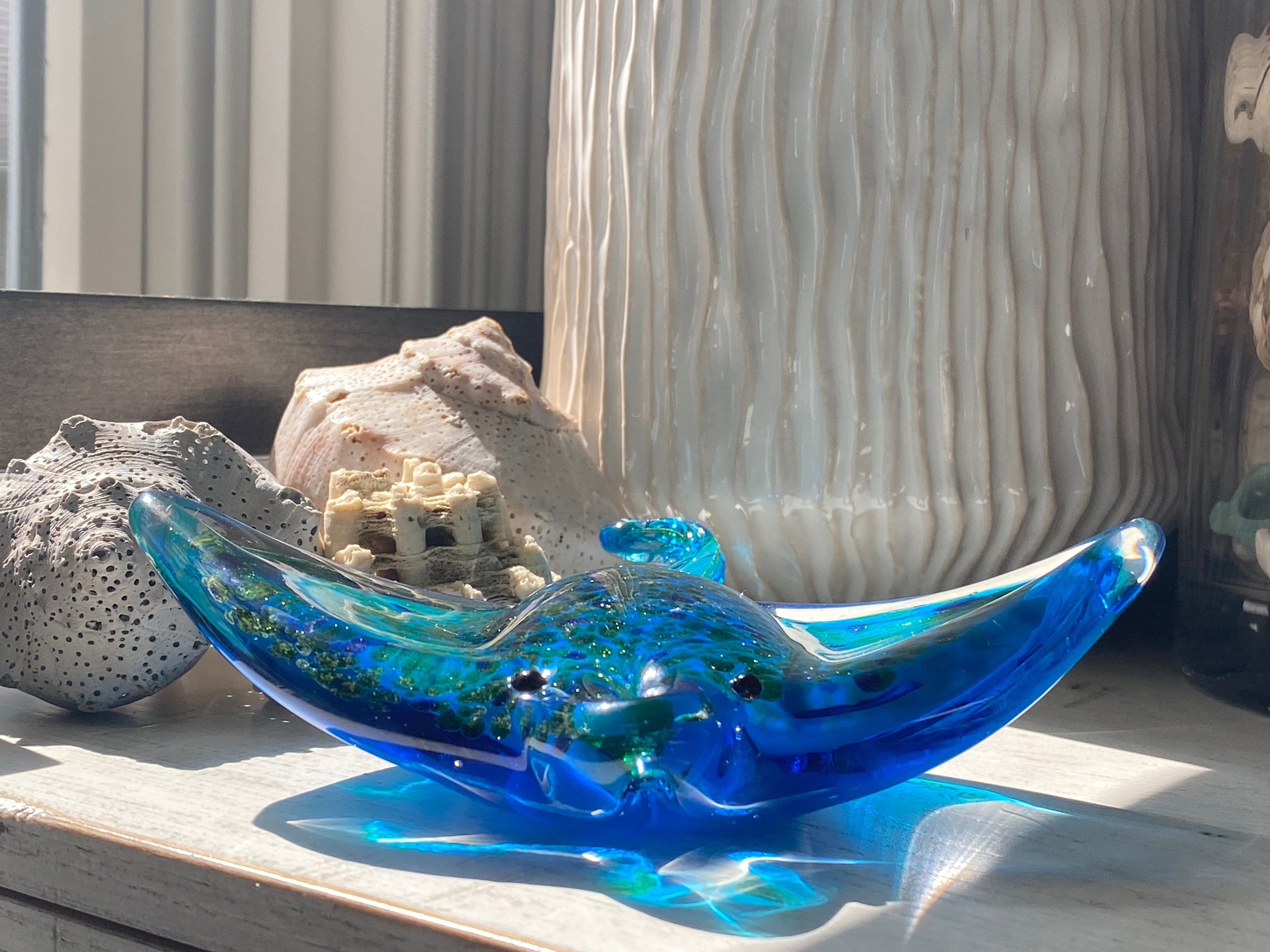 Spotted Stingray Glass Art