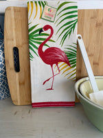 Load image into Gallery viewer, Flamingo Dish Towel
