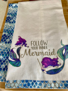 Mermaid Life Dish Towel Set of 2