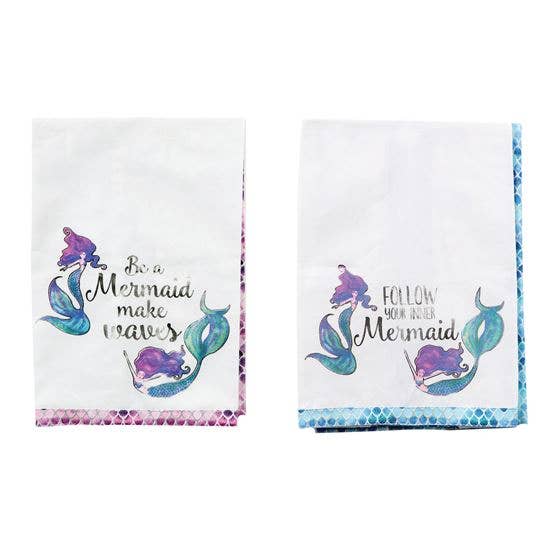 Mermaid Life Dish Towel Set of 2