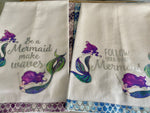 Load image into Gallery viewer, Mermaid Life Dish Towel Set of 2
