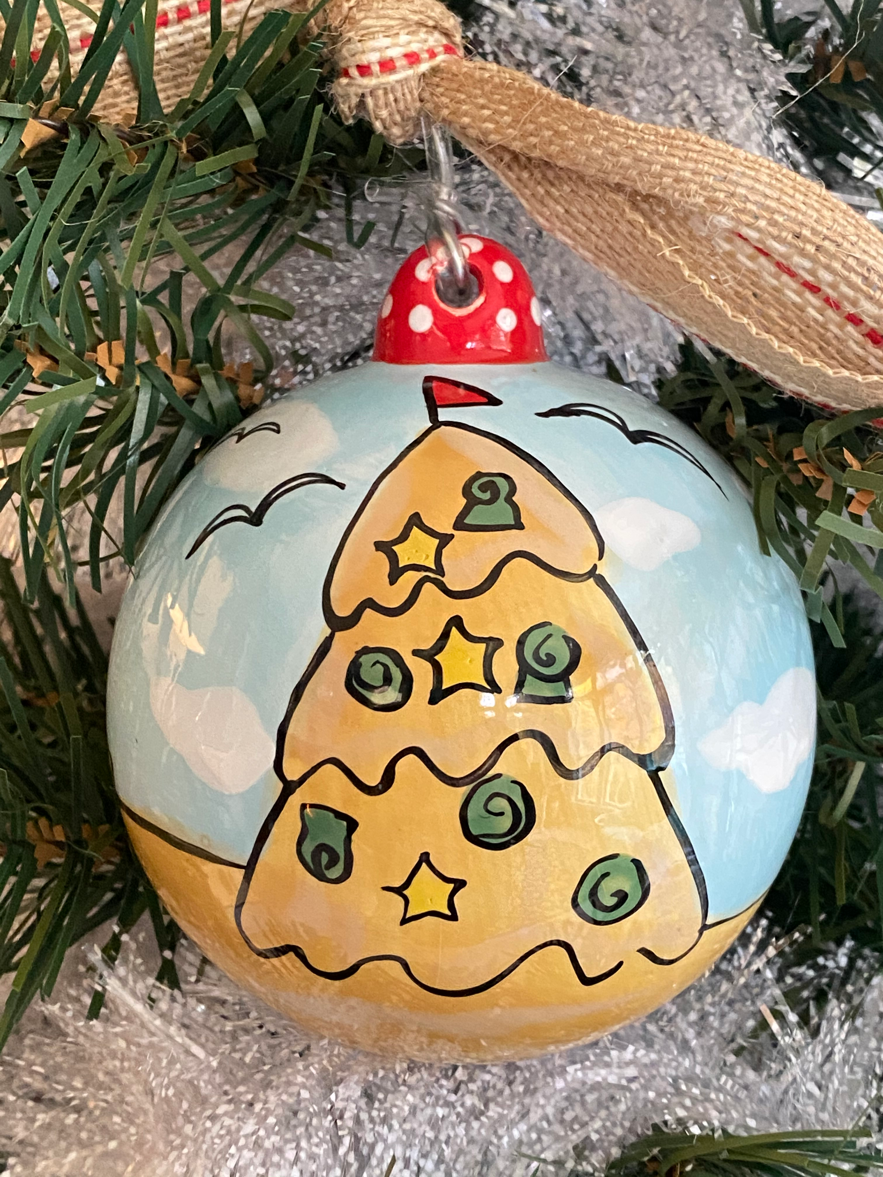 Sand Castle Holiday Ornament